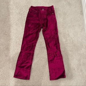 Free people Fuchsia flare pants